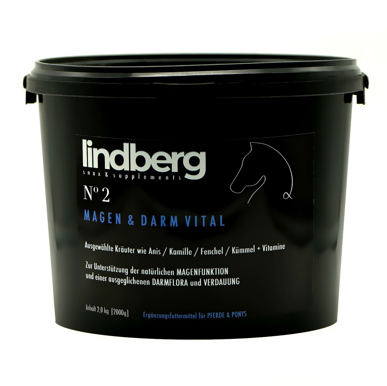 Lindberg Equestrian Magen Darm Vital Kräuter Pellets für Pferde: Kamille, Fenchel, Anis